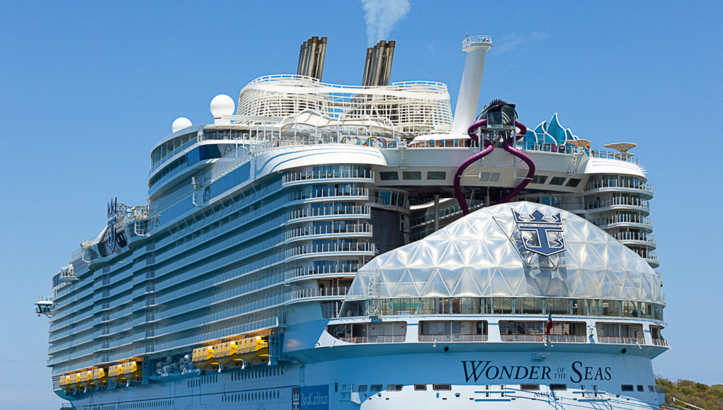 Largest Cruise Ship in the World: Wonder of the Seas by Royal Caribbean.